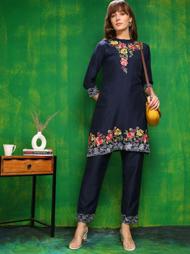 KALINI Embroidered Tunic With Trousers Co-Ords