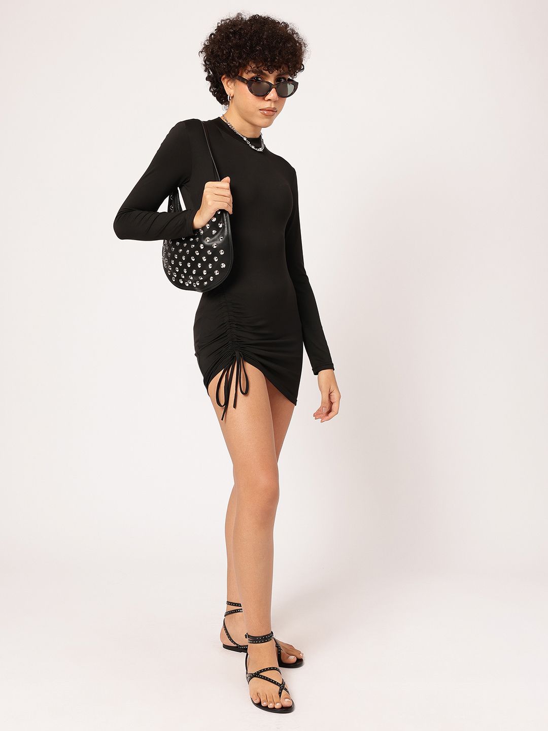 DressBerry Ruched Rhapsody Bodycon Mini Dress