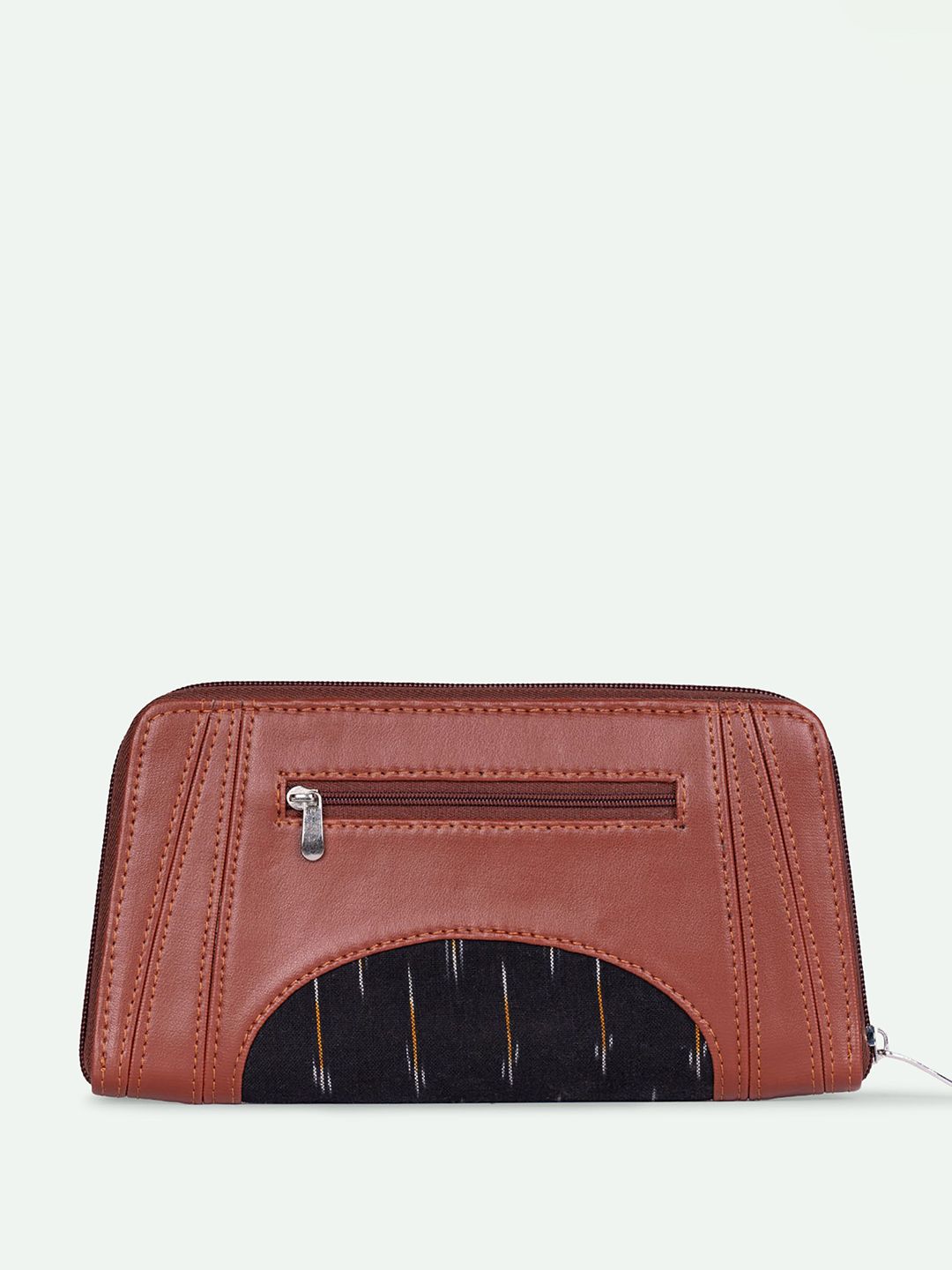 ZOUK Women Arika Zipper Wallet Ikat GreRe