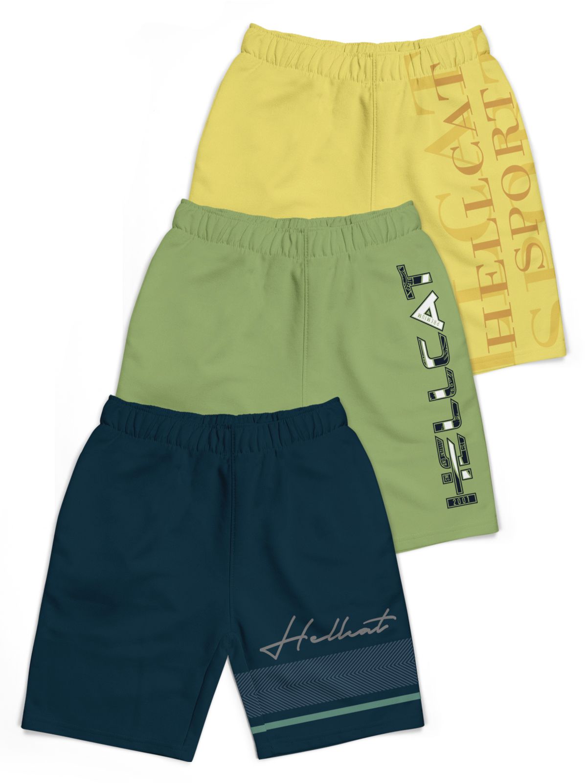 HELLCAT Boys Typography Printed Shorts