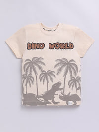 Happy Faces Boys Graphic Printed Pure Cotton T-shirt