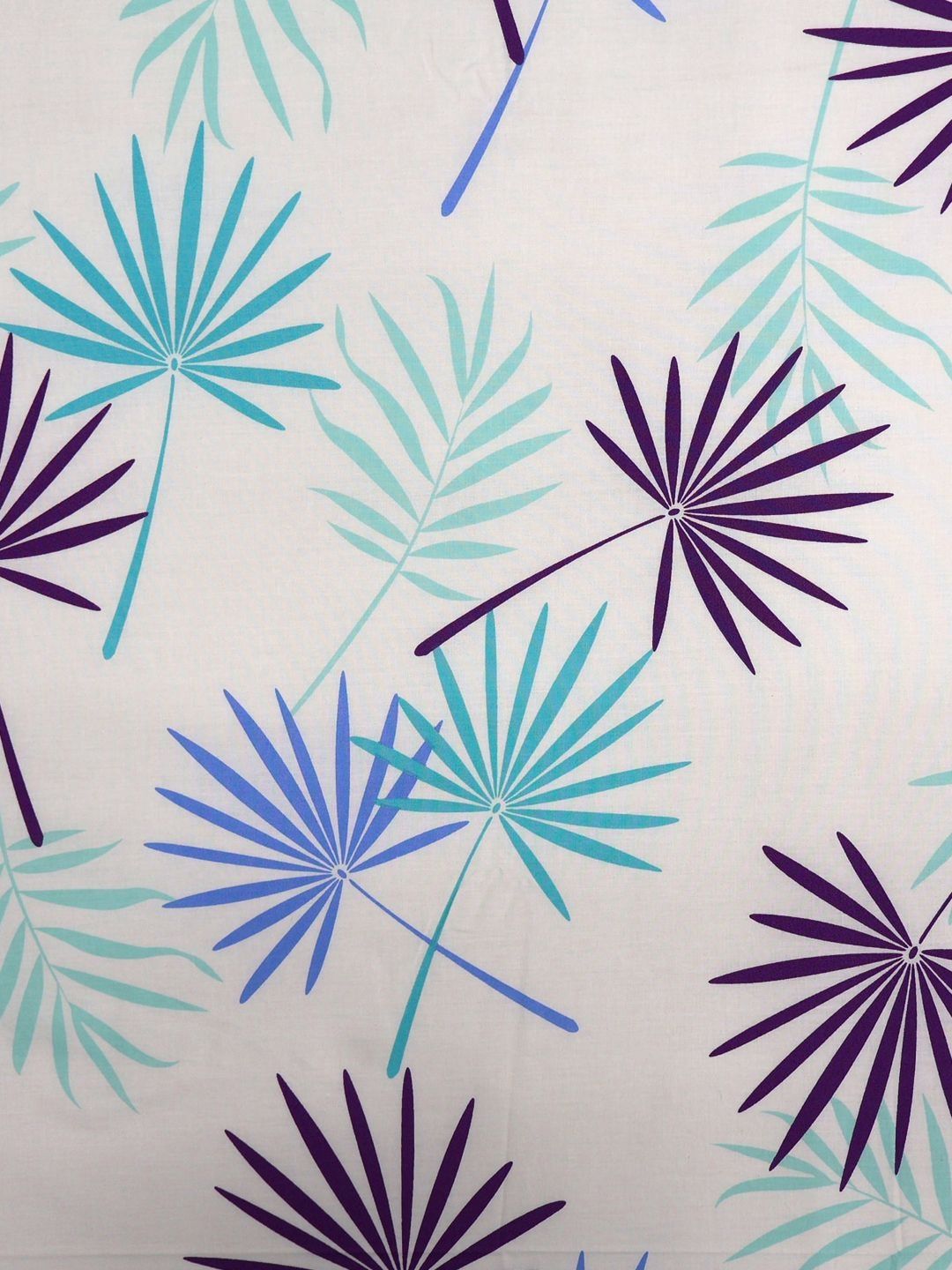 BOMBAY DYEING 525B Magenta & Blue Floral 164 TC Pure Cotton Queen Bedsheet Set