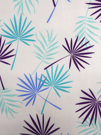 BOMBAY DYEING 525B Magenta & Blue Floral 164 TC Pure Cotton Queen Bedsheet Set