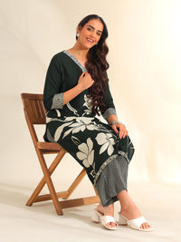 Mamicha Women Floral Printed Regular Pure Cotton Kurta with Palazzos