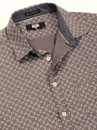 Thomas Scott Men Smart Spread Collar Micro Ditsy Printed Pure Cotton Casual Shirt