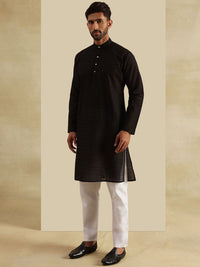 SOJANYA Men Embroidered Regular Pure Cotton Kurta with Pyjamas