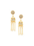 Anouk Gold-Plated Pearl Studded Contemporary Jhumkas