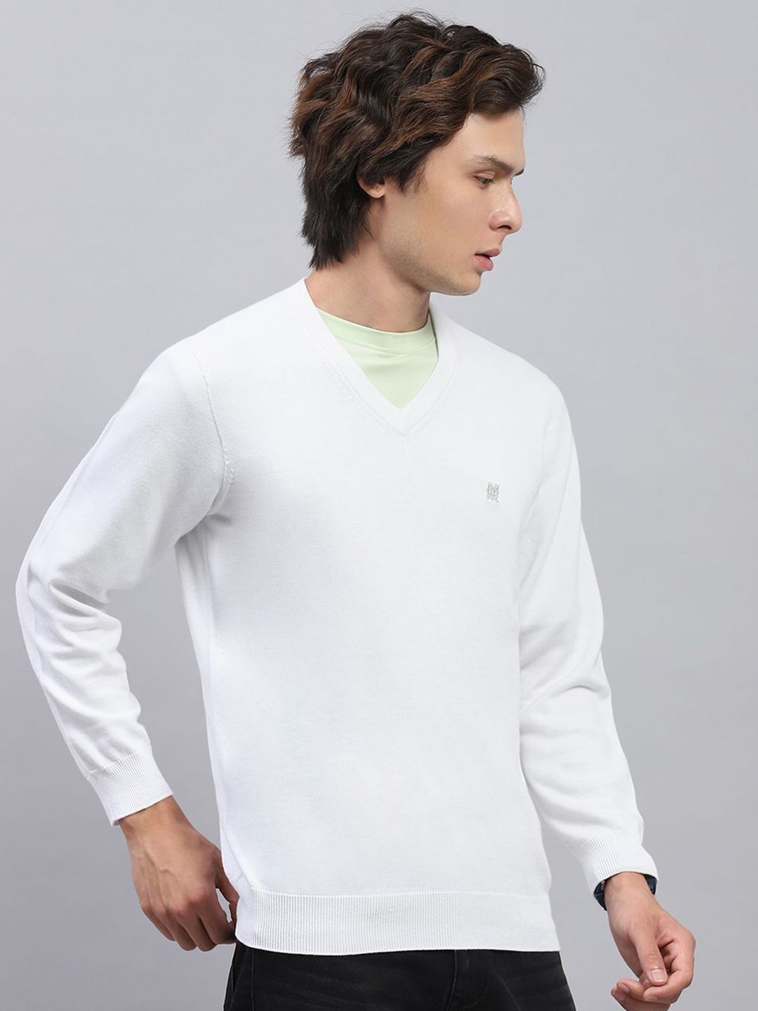 Monte Carlo Men Long Sleeves Cotton Pullover