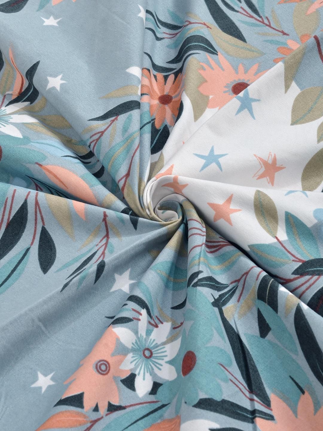 KLOTTHE Blue 300 TC Polycotton Fine King Bedsheets