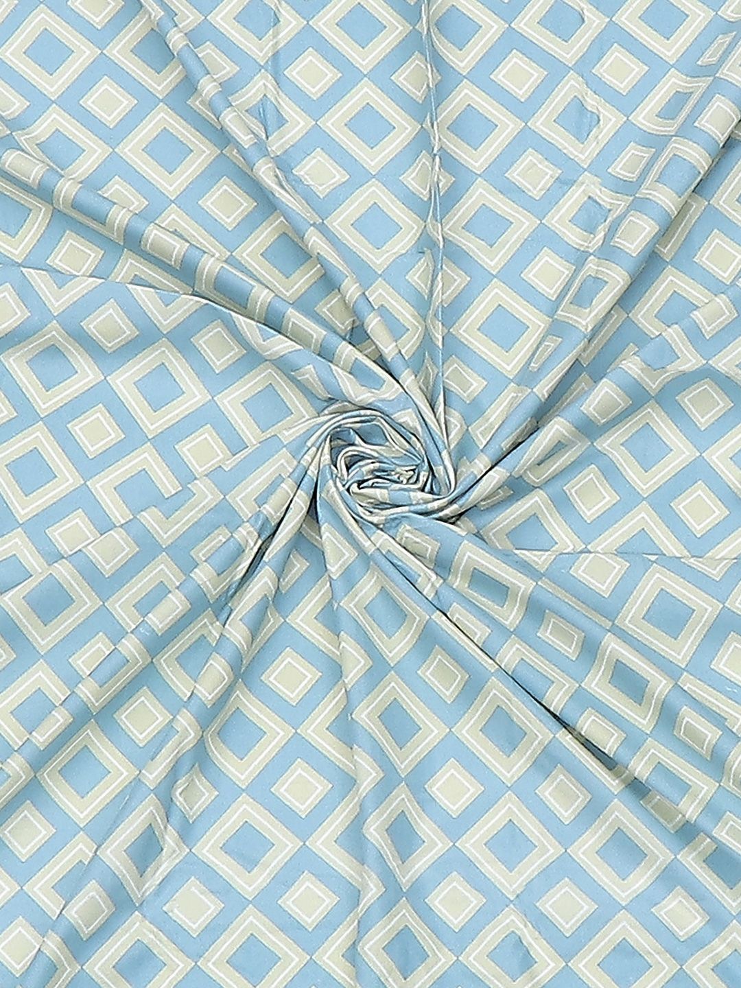 Monte Carlo Pixel Blue & Grey Dicetak 120 TC Single Bedsheet Set 1.52 m x 2.30 m