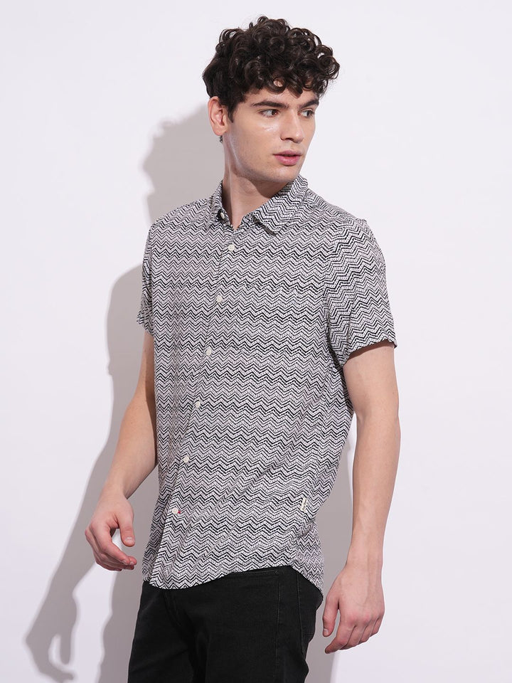 Being Human Men Classic Opaque Printed Casual Shirt