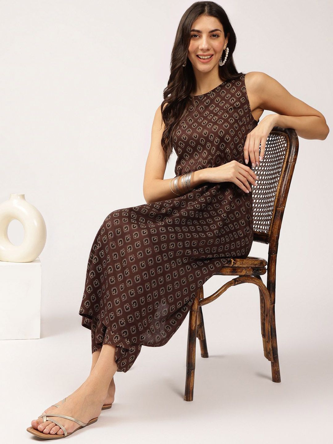Anouk Ethnic Motifs Printed Kurta With Trousers