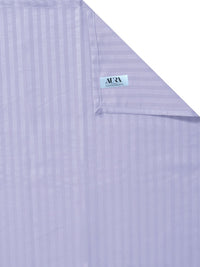 Aura Lavender Striped Printed 300 TC Double King Bedsheet Set-2.50m X 2.25m