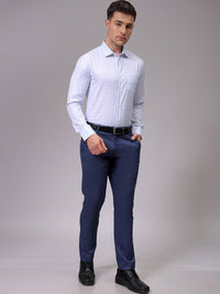 The Indian Garage Co. X Luxe Men Slim Fit Multi Stripes Opaque Striped Formal Shirt