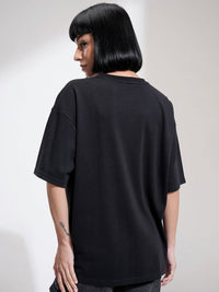 Street By Tokyo Talkies Women Printed Short Sleeved Oversized T-shirt