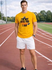 ADRO Men Typography Printed T-shirt