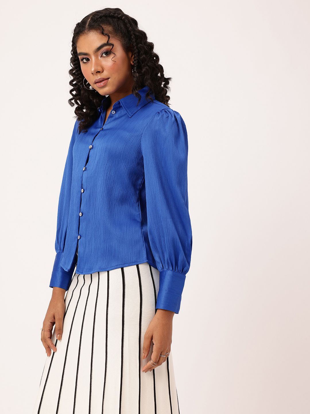 DressBerry Electric Blue Beyond Basics Shirt