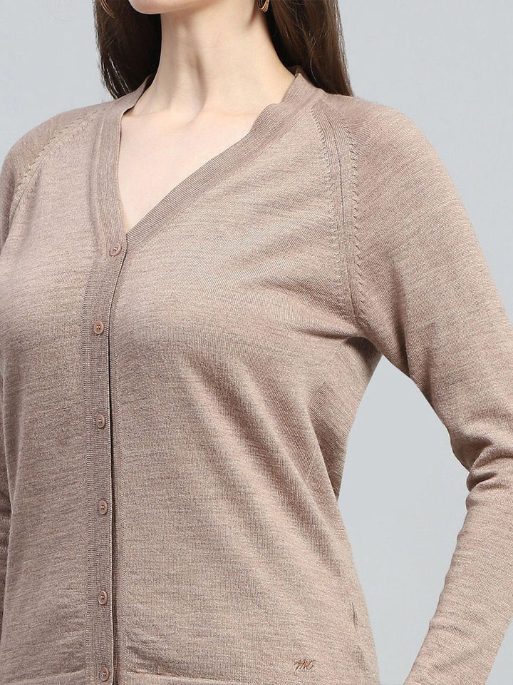 Monte Carlo Women Woollen Long Sleeves Cardigan Sweaters