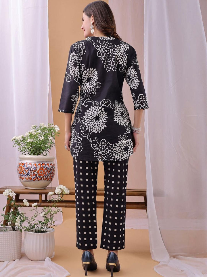 KALINI Adults-Women White Pure Cotton Co-Ords