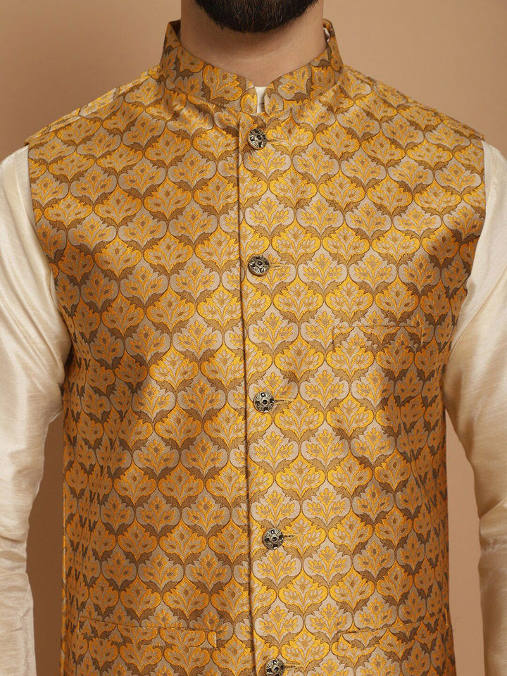Anouk Mandarin Collar Knee Length Kurta Biasa dengan Churidar