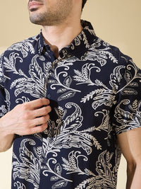 Being Human Men Slim Fit Floral Opaque Printed Casual Shirt