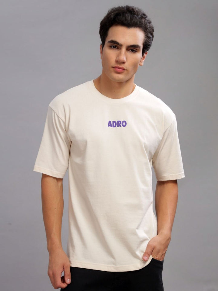 ADRO Anime Printed Round Neck Cotton Oversized T-shirt