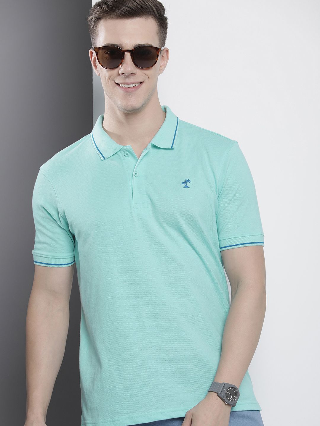 The Indian Garage Co Men Polo Collar T-shirt