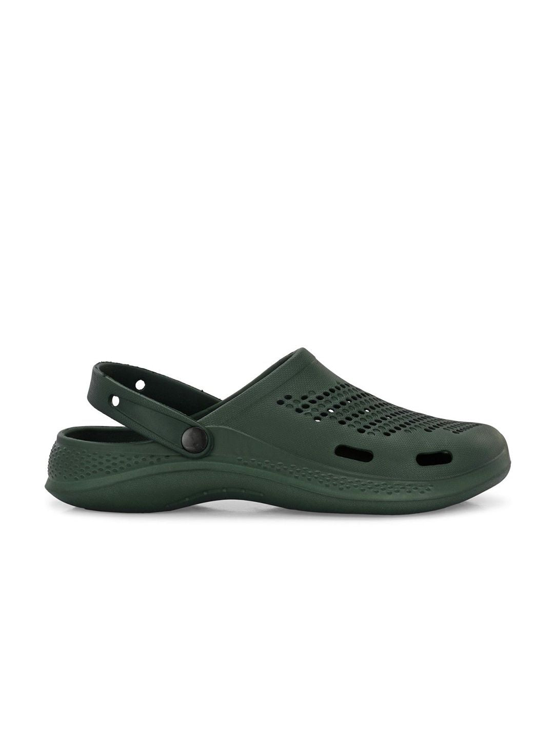 HRX by Hrithik Roshan Men Green Self Design Rubber Clogs