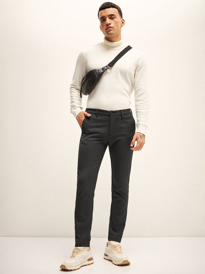 THE BEAR HOUSE Men Slim Fit Trousers