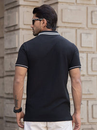 Powerlook Men Solid Polo Collar Regular Fit T-shirt