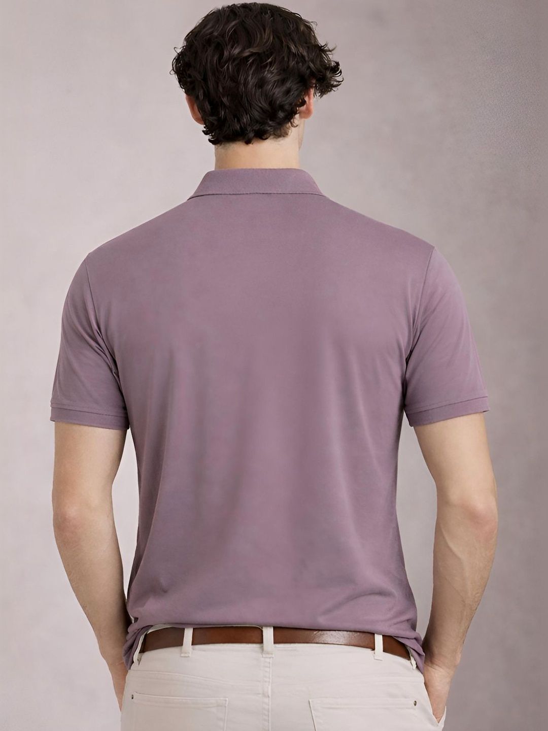 Baju-T Kolar Polo Bercetak ADRO Lelaki