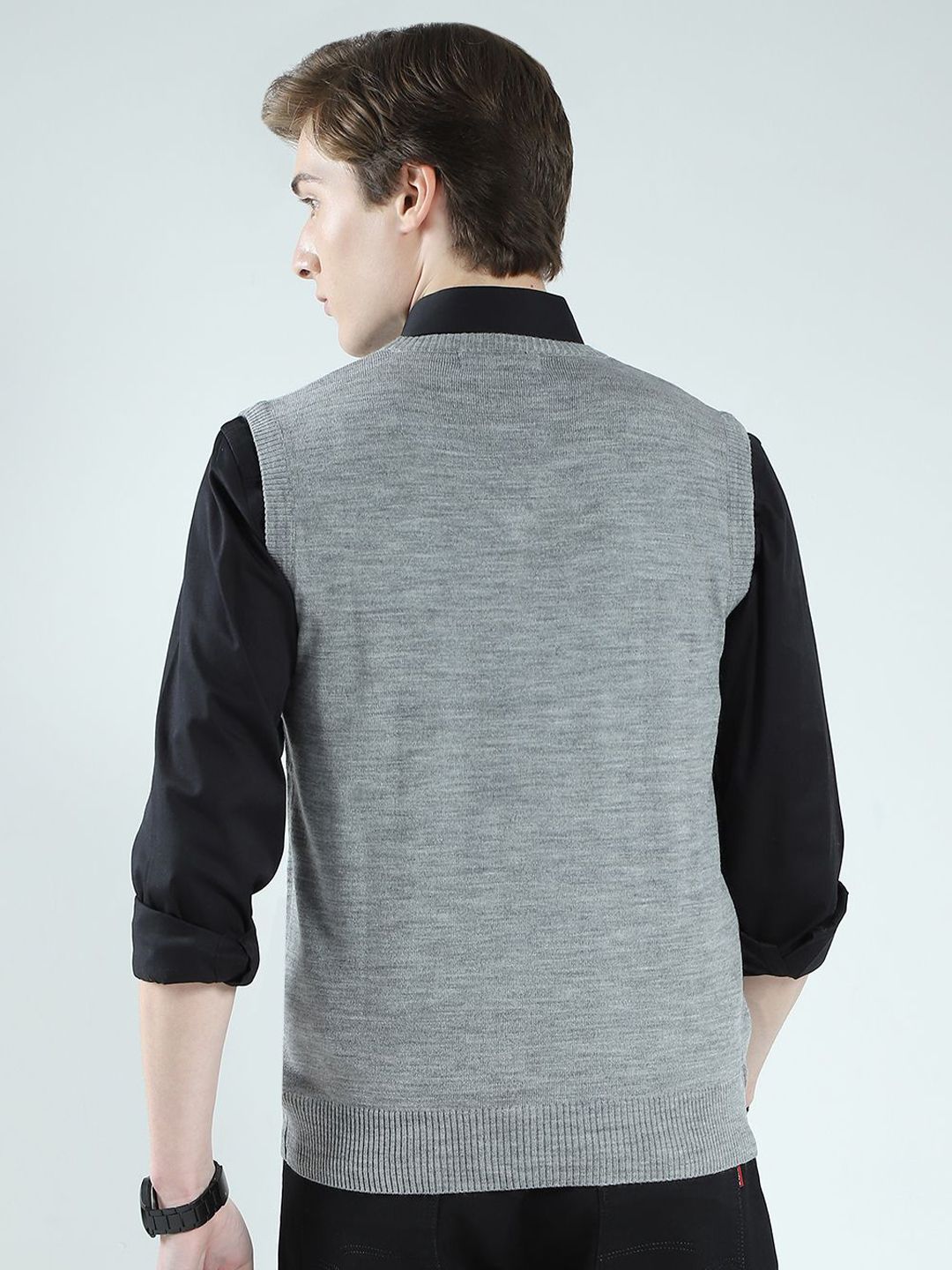 Monte Carlo Men V-Neck Woollen Sweater Vest