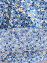 YK Floral Print Cold-Shoulder A-Line Dress