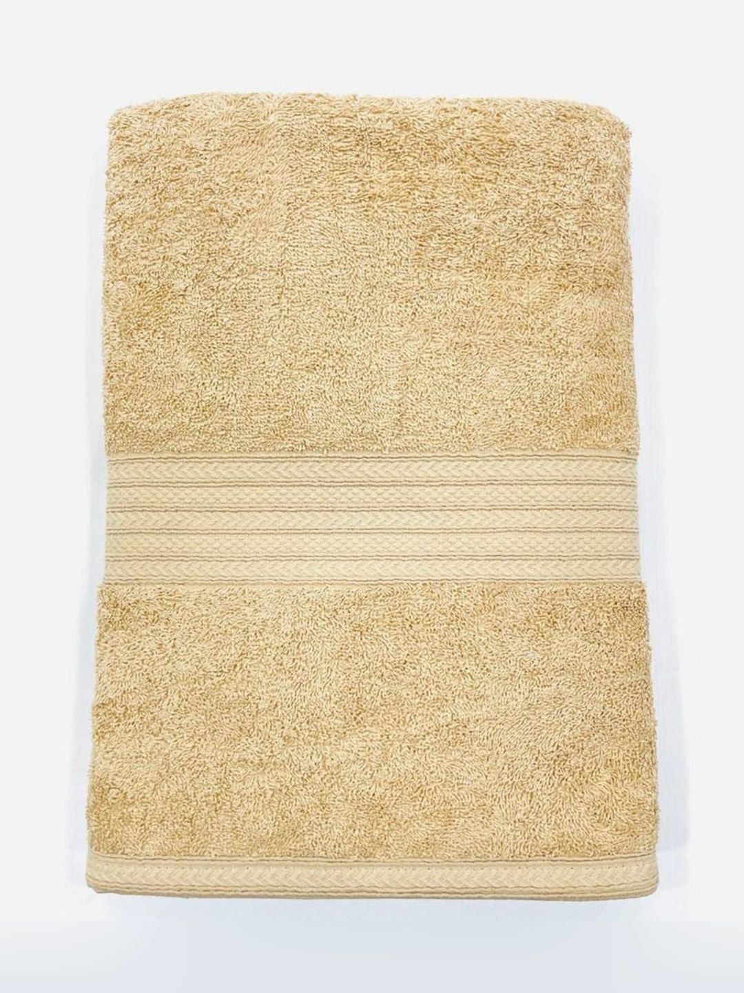 BOMBAY DYEING Tulip Beige Pure Cotton 450 GSM Bath Towel