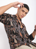 VASTRADO Men Classic Slim Fit Opaque Printed Casual Shirt