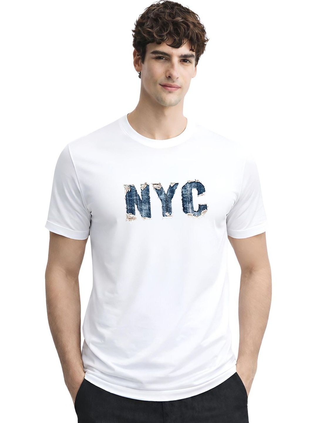 ADRO Men Typography Printed T-shirt