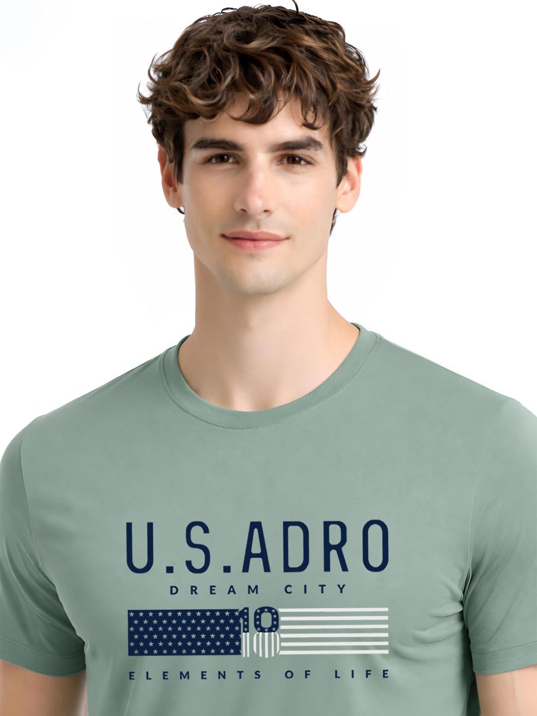 ADRO Men Typography Printed T-shirt