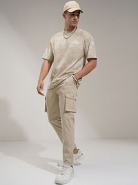 HIGHLANDER Men Comfort Regular Fit Cotton Cargos Trousers