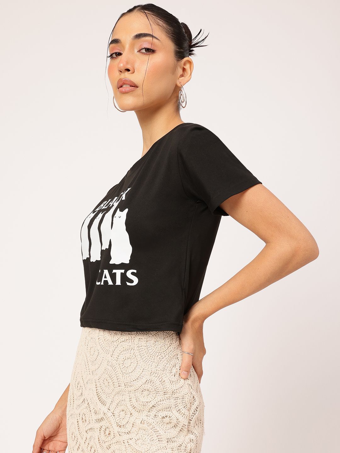 DressBerry Frothy Fun Printed T-shirt