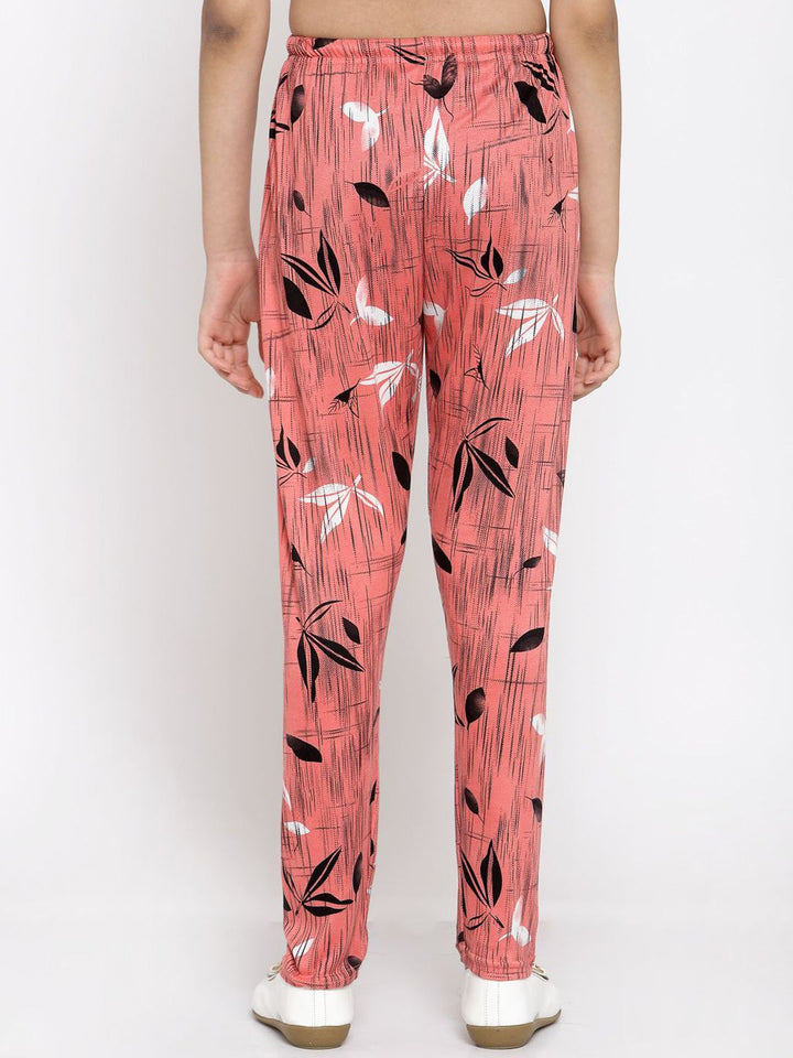 KLOTTHE Girls Pack Of 2 Printed Mid-Rise Trousers