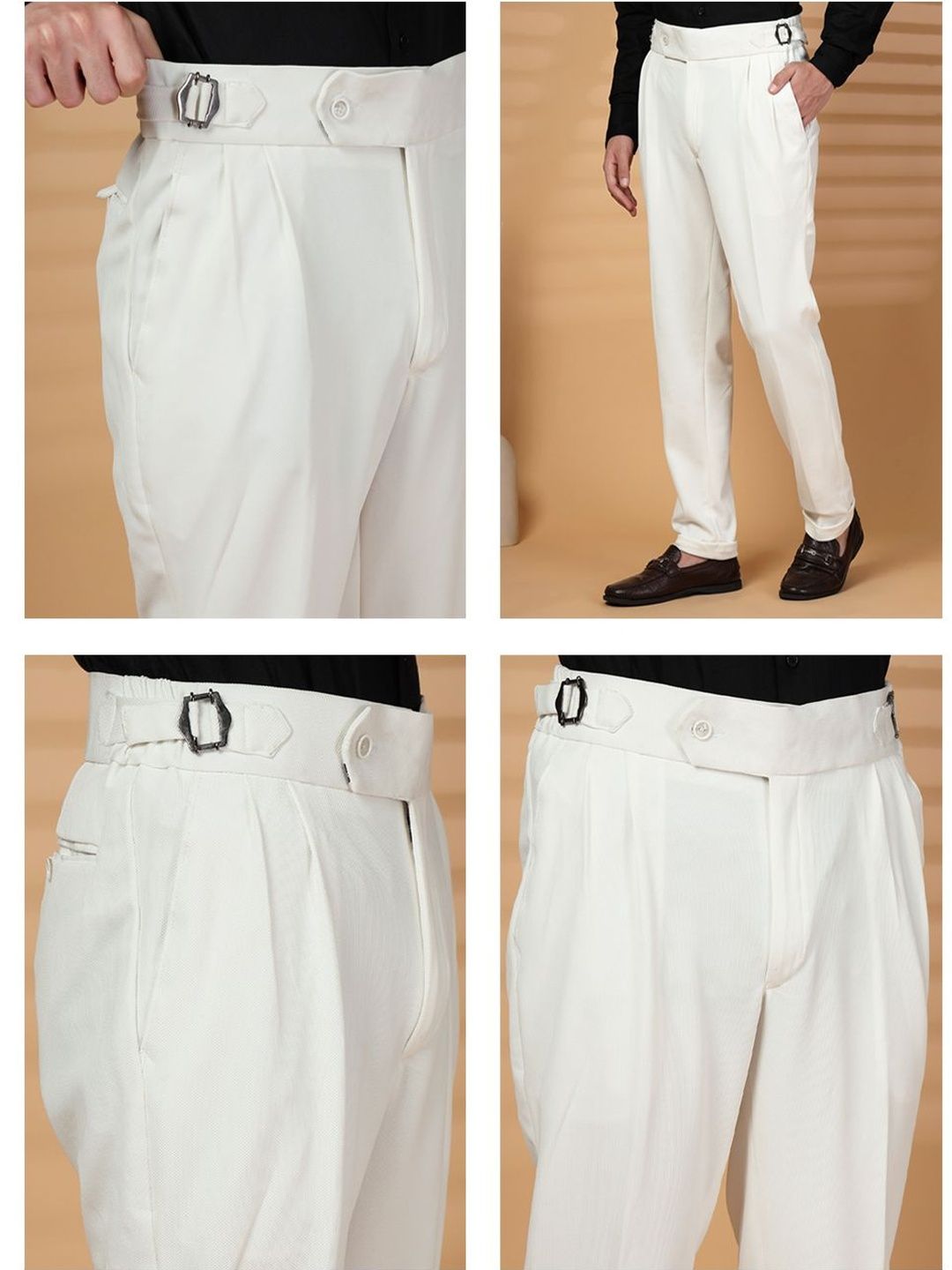 Moda Rapido Men Slim Fit Easy Wash Pleated Seluar