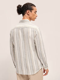 THE BEAR HOUSE Men Striped Slim Fit Casual Shirt