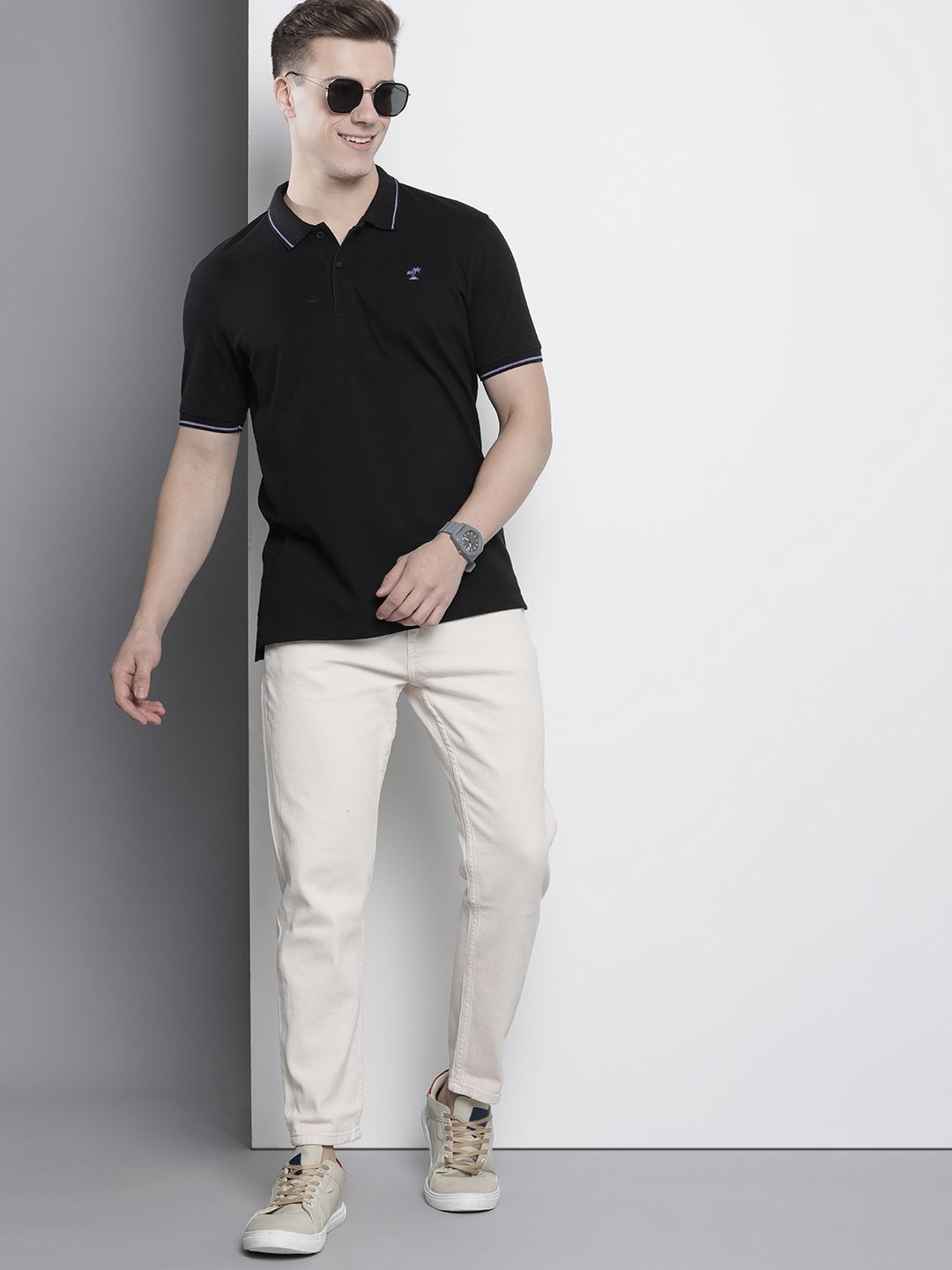 The Indian Garage Co Men Polo Collar T-shirt