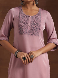 Libas Floral Embroidered Straight Kurta
