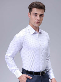 The Indian Garage Co. X Luxe Men Slim Fit Micro Ditsy Printed Cotton Formal Shirt