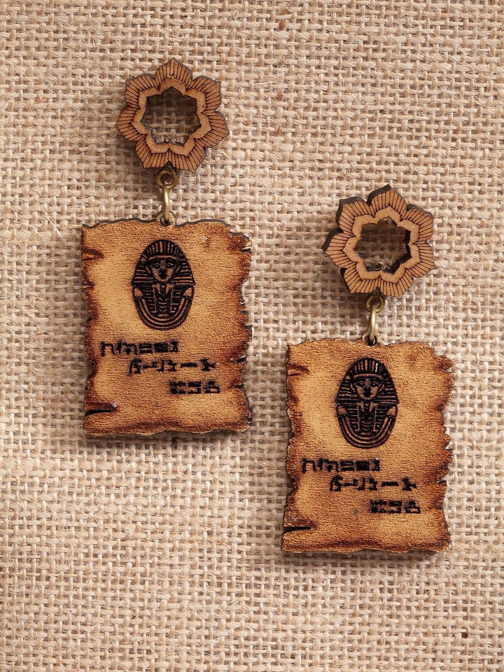 Anting-anting Drop Kontemporari Anouk Saduran Emas