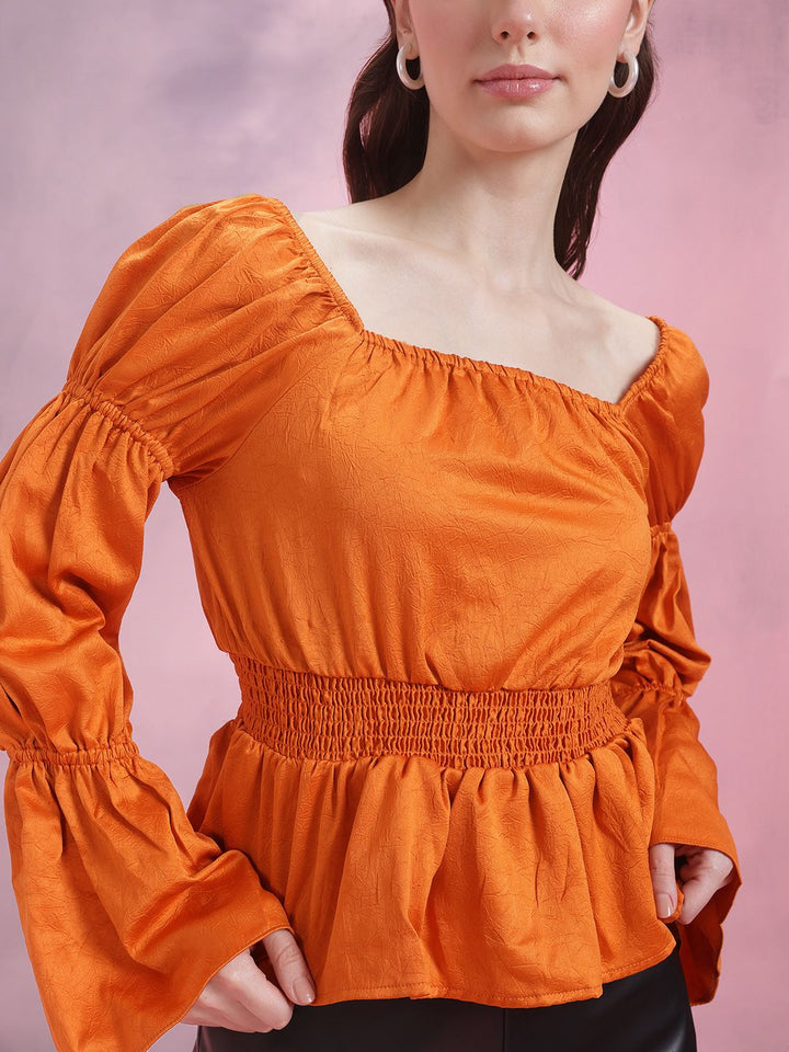 DressBerry Puff Sleeve Smocked Top