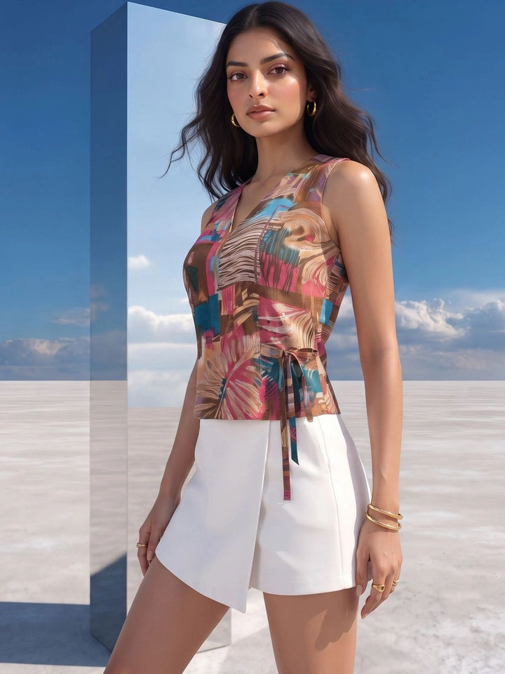Mamicha Print Top