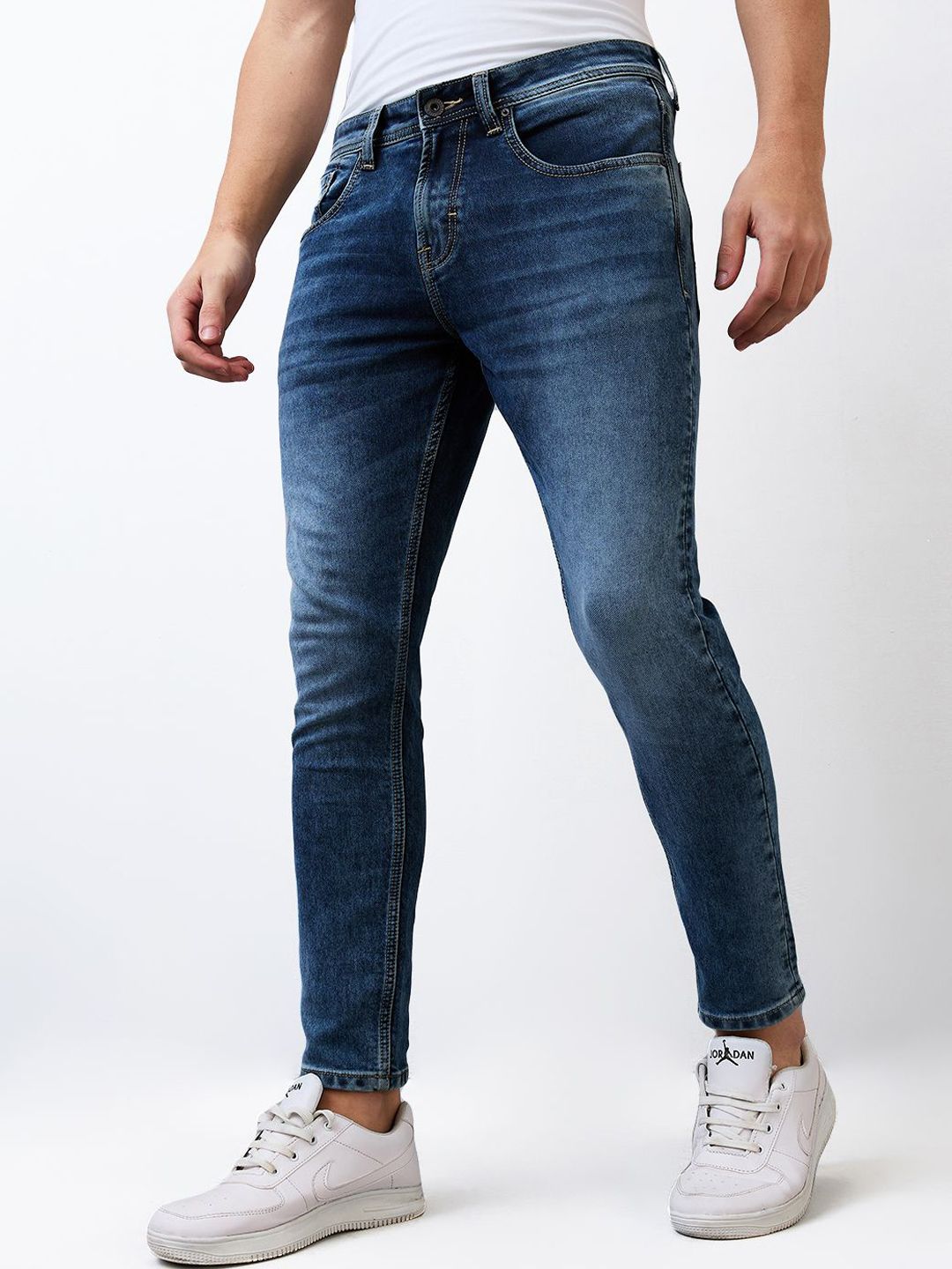 SPYKAR Men Cotton Mid-Rise Slim Fit Jeans
