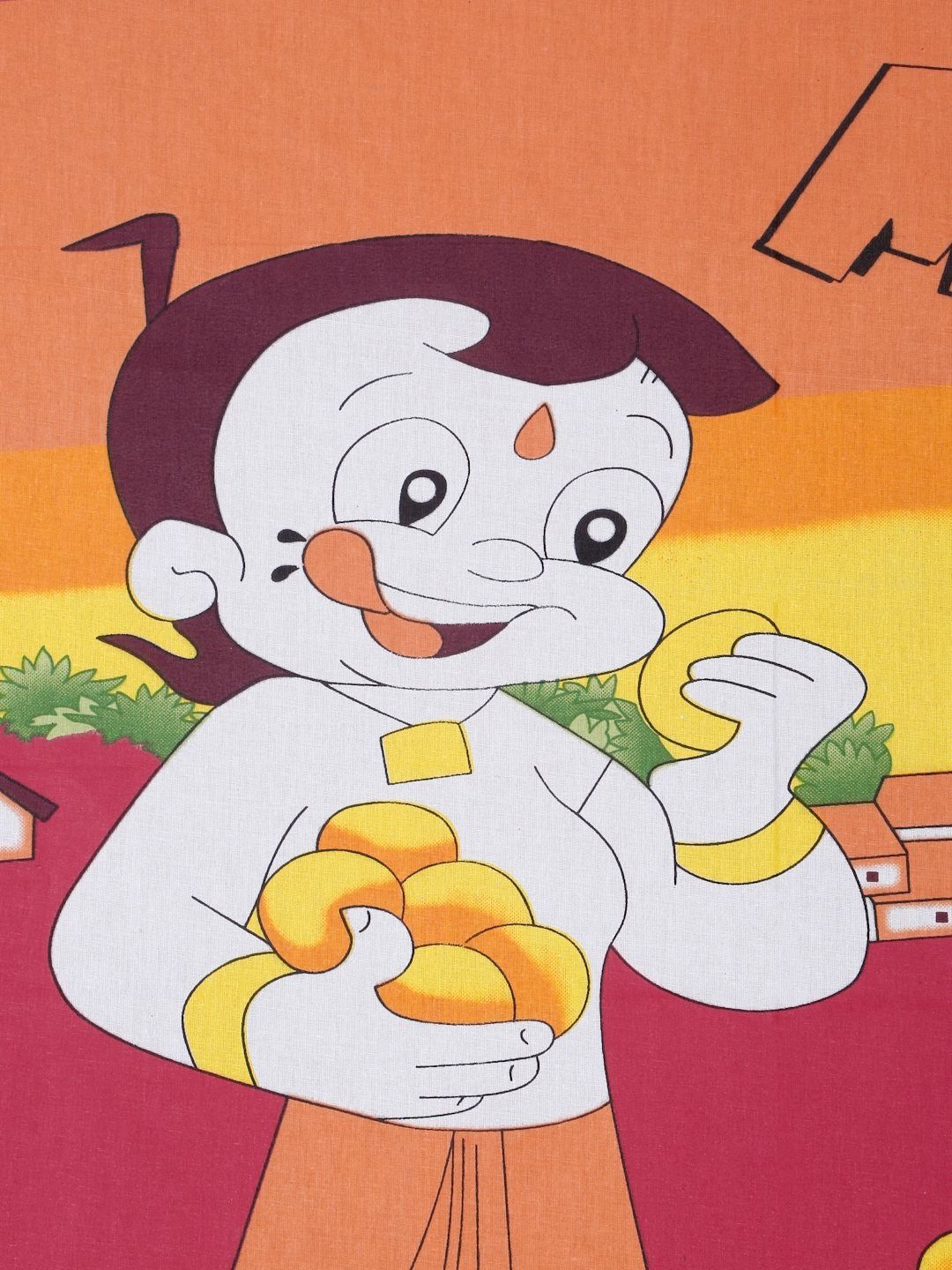 Myntra Elegant Homes Set Cadar Bujang Dilengkapi Kapas Bercetak Kuning 400 TC-2.25mX1.50m
